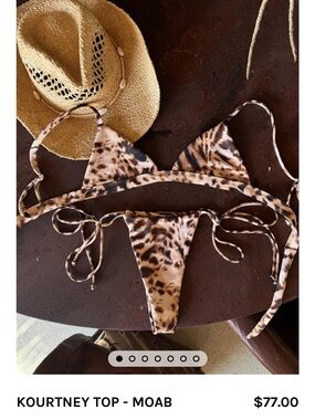 Skatie Moab Leopard Print bikini set